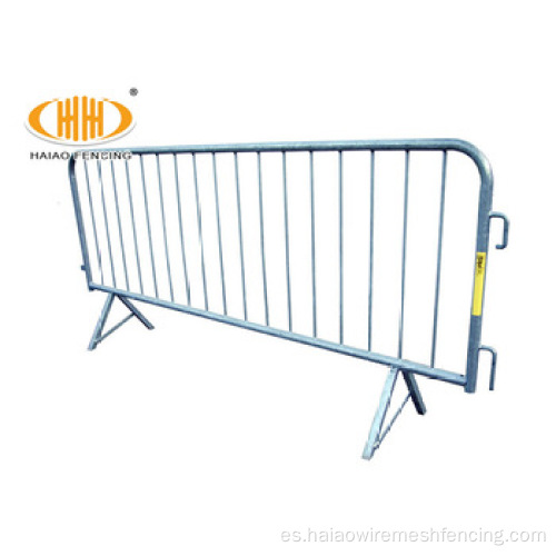 Metal Galvanized Crowd Control Barrera peatonal